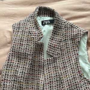 Zara tweed vest